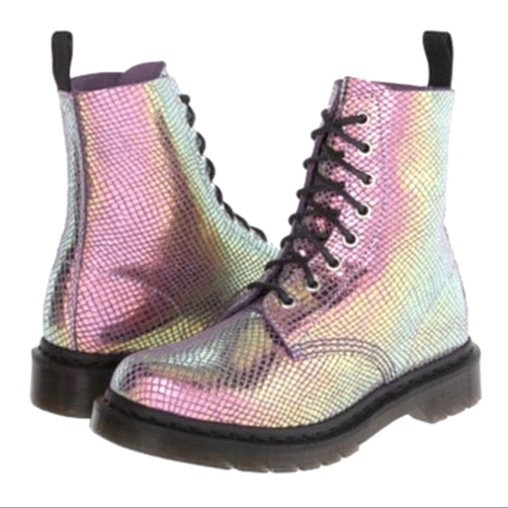 Dr. Martens 1460 Pink Pascal Iridescent Boots